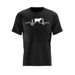 Kuh Herzschlag T-Shirt (S-5XL)