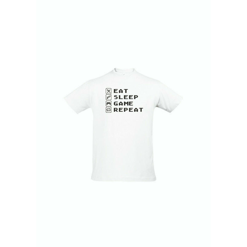 Eat Sleep Game Repeat Gamer Shirt Nerd SHirt Zocker Shirt