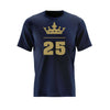 Bedrucktes Herren T-Shirt mit goldenem Motiv " 25 "