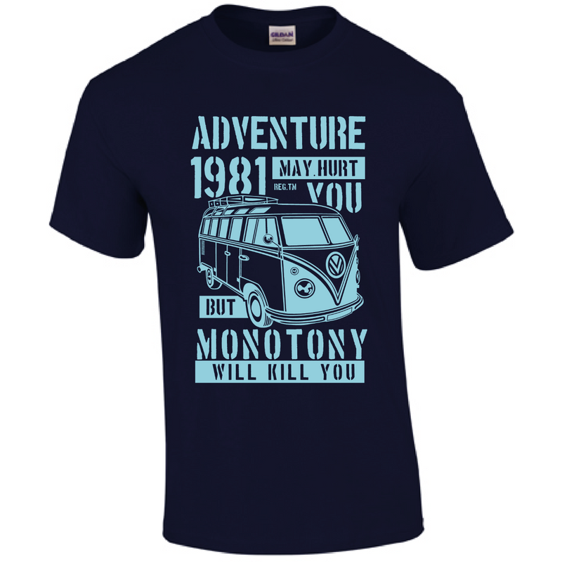 Herren T-Shirt Adventure may hurt you camper
