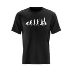 Bedrucktes Unisex T-Shirt mit Motiv "Hochzeit's Evolution"