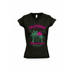 Bedrucktes T-Shirt mit Motiv " California West Coast " für Damen