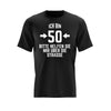 Bedrucktes Herren T-Shirt mit Motiv "Ich bin 50 - Bitte helfen Sie mir..."