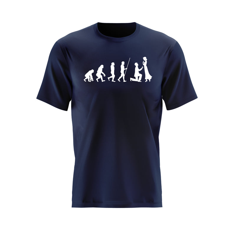 Evolution Hochzeitsantrag JGA T-Shirt